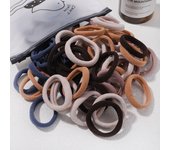 30/50pcs Girls Solid Color Big Rubber Band Ponytail Holder Gum Headwear Elastic Bands Korean Hair Accessories Ornaments
