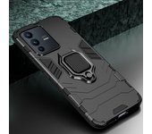 KEYSION Shockproof Armor Case for VIVO V23 5G V23 Pro Y76 5G Y76S Y74S Y55S S12 Ring Stand Phone Back Cover for iQOO U5 Neo 5S