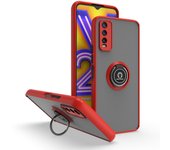 KEYSION Fashion Matte Case for VIVO Y20 Y20s G Y20A Y20i Y20T Transparent Ring Shockproof Phone Cover for VIVO Y12A Y11S Y12S