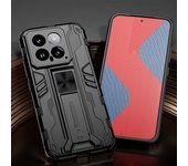 KEYSION Shockproof Armor Case for Xiaomi 14 Pro 5G Soft Silicone+PC Kickstand Phone Back Cover for Redmi Note 13 5G 13 Pro+ 5G
