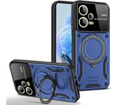 KEYSION Shockproof Case for Redmi Note 12 Pro+5G 12 4G 12S Ring Stand Camera Protector Phone Cover for Xiaomi POCO X4 X5 Pro 5G