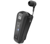 SBS Auricular Inalámbrico Multipunto con Cable Enrollable Negro