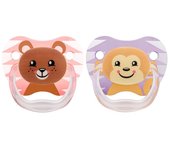 Dr Brown's Chupete Prevent animales Rosa 6-18 meses 2 unidades