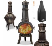 Chimenea de terraza estilo rústico 28kg 112cm
