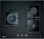 Placa Gas - Balay 3ETG663HN, 3 Zonas, 60 cm, Negro, Sin Marco