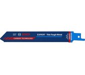 Bosch Professional 3x Hojas de sierra sable Expert `Thin Tough Metal` S 922 EHM (para Láminas de acero inoxidable, Longitud 150 mm, accesorios Sierra sable)