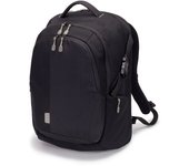 Dicota Backpack Eco 14-15,6 - Mochila Ligera para portátil con Funda Impermeable, Acolchado de protección, Funda de portátil extraíble y Amplio Espacio de Almacenamiento, Negro