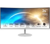 MSI Pro MP341CQ pantalla para PC 86,4 cm (34") 3440 x 1440 Pixeles UltraWide Quad HD Blanco