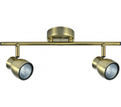 FABRILAMP Regleta 2 luces modelo CHACHO cuero para bombilla gu10