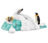 schleich 42661 Diversión en familia de pingüinos, a partir de 3 años, WILD LIFE - playset, 14 piezas