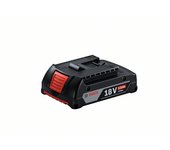 Bosch Professional GBA 18V 2.0Ah litio, 1 batería x 2.0 Ah, 18 V, Negro
