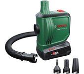 Bosch Home and Garden Bomba de Aire a batería/Bomba para colchoneta Inflable EasyInflate 18V-500 (1 batería 2,0 Ah; Sistema 18 V; inflar o desinflar Camas, Piscinas Juguetes hinchables; en Caja)