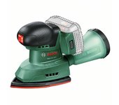 Bosch Home and Garden 06033E3000 Easysander Multilijadora A Batería 18V-8 (Sin Batería; Sistema De 18 Voltios; Para Bricolaje En Madera; Con 3 Hojas Lijado; Embalaje Cartón)