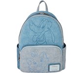 Loungefly Disney Dogs & Cats - Mini mochila de mezclilla sintética, Multicolor, Mini