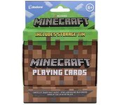 Cartas de Juego Minecraft con Lata - Baraja Estándar Oficial con Personajes, Regalo para Niños Gamers
