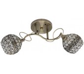 Lampara LALIBELA dos tulipas de copens cristal Fabrilamp