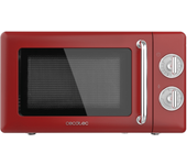 ProClean 3110 Retro Red Microondas mecánico con grill de 20 L y 700 W.