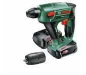 Bosch Home and Garden Martillo perforador a batería, Uneo Maxx, 2 baterías (2,5 Ah)