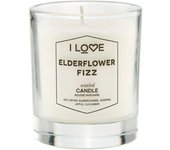 I Love Elderflower Fizz & Raspberry / Vela Perfumada / Aroma fresco y afrutado / Ambiente acogedor y duradero / 160 g