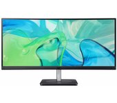 Acer CB343CUR pantalla para PC 86,4 cm (34") 3440 x 1440 Pixeles UltraWide Quad HD LED Negro, Plata