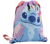 CERDÁ LIFE'S LITTLE MOMENTS Saquito Escolar Stitch - Mochila Tipo Saco Infantil con Cierre de Cordón, Diseño Espacio para Ropa, Merienda, Unisex niños, 27.0x33.0x1.0 cm
