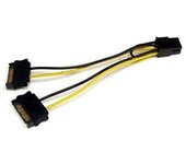 StarTech.com Cable Adaptador 15cm Alimentación SATA a Conector 6 Pines de Corriente de Tarjeta Gráfica PCI Express PCIe