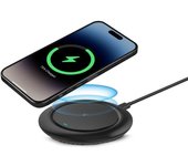 Ksix Fast Charge 15W Base de Carga Inalámbrica para Smartphones Y Auriculares Qi Cable USB-C