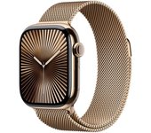 Apple Watch Series 10 GPS + Cellular 42mm Caja Titanio Oro con Correa Milanese Loop Oro