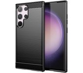 Max Power Digital Funda Fibra De Carbono Para Móvil Samsung Galaxy S24 Ultra Antigolpes Silicona Negra