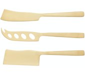 Artesà Luxury Set de 3 Cuchillos para Cortar Queso de Acero Inoxidable, Gran Durabilidad y Precisión de Corte - Color Cobre