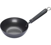 KitchenCraft: World of Flavours - Wok Pequeño Apto para Inducción, Acero de Carbono Antiadherente, 20 cm