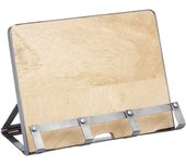 KitchenCraft Soporte de metal y madera para libros de cocina y tabletas, 26 x 21 cm (10" x 8.5")