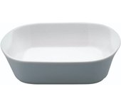 KitchenCraft Fuente de Cerámica para Cocinar al Horno, Apta para Microondas y Congelador, 21 x 19 cm - Blanco