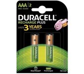 Pack de 2 pilas aaa duracell hr03/ 1.2v/ recargables