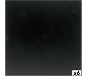 Pizarra securit colgadores adhesivos set 40 x 40 cm 6 unidades