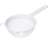 KitchenCraft Tamiz de plástico con malla de nylon resistente al calor, mediano (15 cm) Blanco