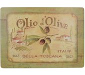 CREATIVE TOPS Tapas Creativas Extra-Grande Olio D Oliva de Corcho manteles, Juego de 4