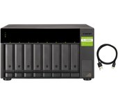 QNAP TL-D800C caja para disco duro externo Carcasa de disco duro/SSD Negro, Gris 2.5/3.5"