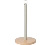KitchenCraft Idilica Portarrollos de Papel de Cocina con Base de Madera de Haya FSC, Portarrollos de Papel de Cocina redondo, 31.5cm, para rollos de papel de cocina estándar.