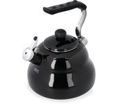 La Cafetière Hervidor silbante de colores de 2 litros, color negro medianoche