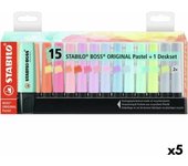 Set de marcadores fluorescentes stabilo boss multicolor (5 unidades)
