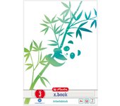Herlitz GREENline cuaderno y block A4 50 hojas Verde, Blanco