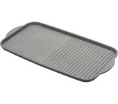 MasterClass Plancha de asar de aluminio fundido antiadherente apta para inducción, 51 x 27 cm (20" x 10,5")