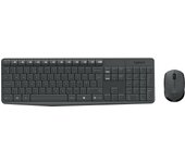 Logitech mk235 RF Wireless QWERTZ Suiza Negro Teclado - Teclados (RF inalámbrico, Universal, QWERTZ, Suiza, Inalámbrico, Universal)
