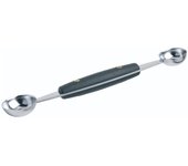 KitchenCraft Bola doble para melón / Cuchara Parisienne, Acero inoxidable con mango cómodo, 2.4 / 3cm (1 / 1.3'')