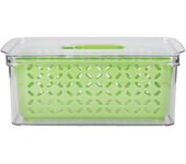 MasterClass Fresh Keeper Caja apilable con tapa para nevera, 1L
