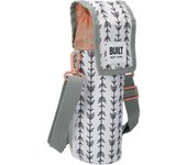 BUILT Bolsa para Botellas con Asas 100% Polyester y Seguro para Alimentos PEVA 9 x 11 x 25cm Diseño 'Belle Vie' Blanco