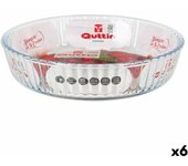 Molde para tartas quttin 63075 vidrio 6 unidades