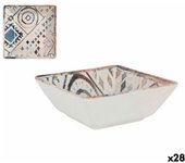 Bol la mediterránea grecia porcelana azul marrón 13 x 13 x 5 cm (28 unidades)