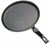 KitchenCraft Sartén para crepes y tortitas 24 cm, con etiqueta, negra
